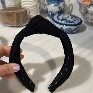 Lele Sadoughi black knot headband